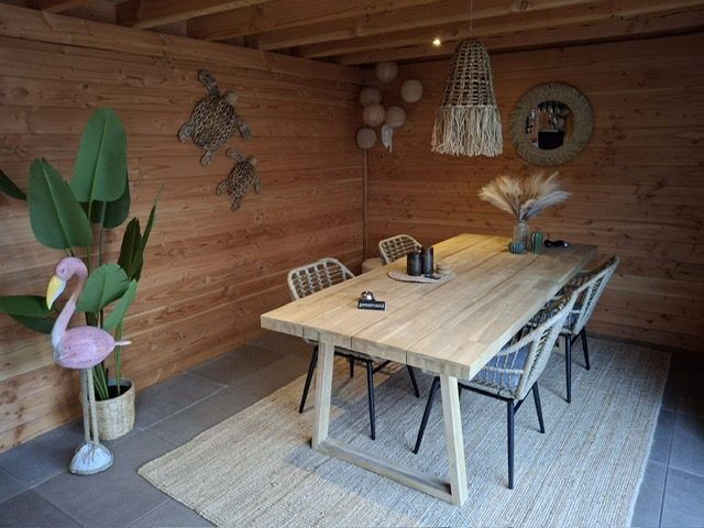 Tuinkamer ingericht door TJ Bouwbedrijf
